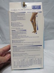 3 Jobst Ultrasheer Thigh High CT Silicone Lace Band 15 -20 mmHg SMALL Black N39M