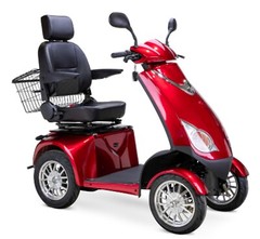 Platinum Mobility Scooter Ships Assembled 500 lb Cap USA Warranty 15 mph Red
