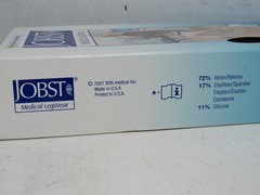 JOBST 115545 Opaque Compression Sock, Thigh High, 20-30mmHg Open Toe, Medium NEW