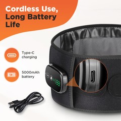 Infrared Heated Vibration Massage for Lower Back Pain Relief Lumbar Support Belt