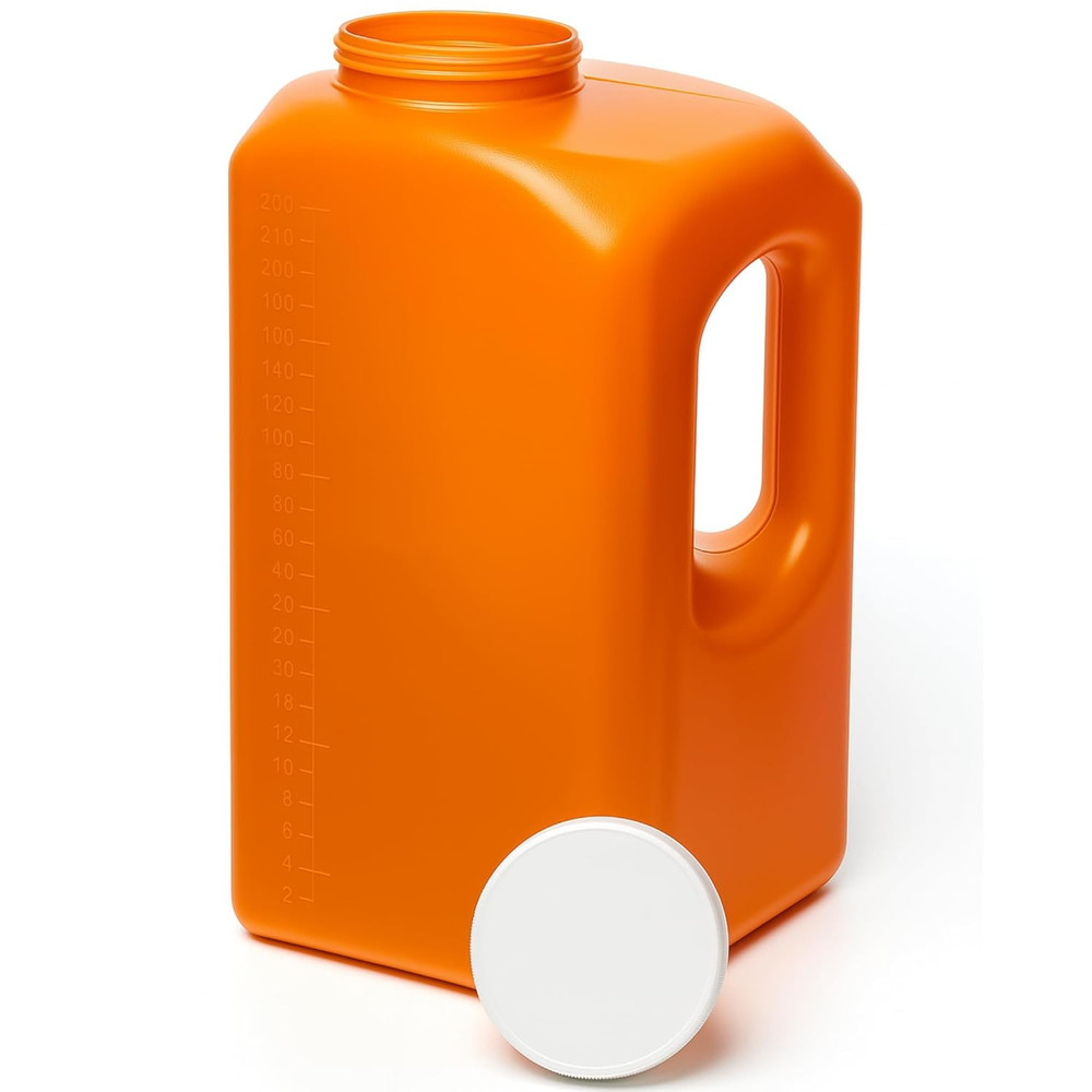 24-Hour Urine Collection Bottles with Easy-Grip Handle – Large Graduated Contain