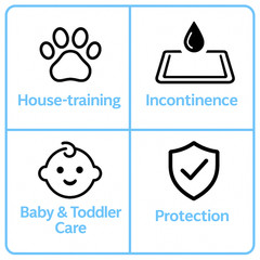 Chucks Pads [150-Pads] Underpads 23×36 Bed & Pee Pads | Puppy Pads | Chux Pads