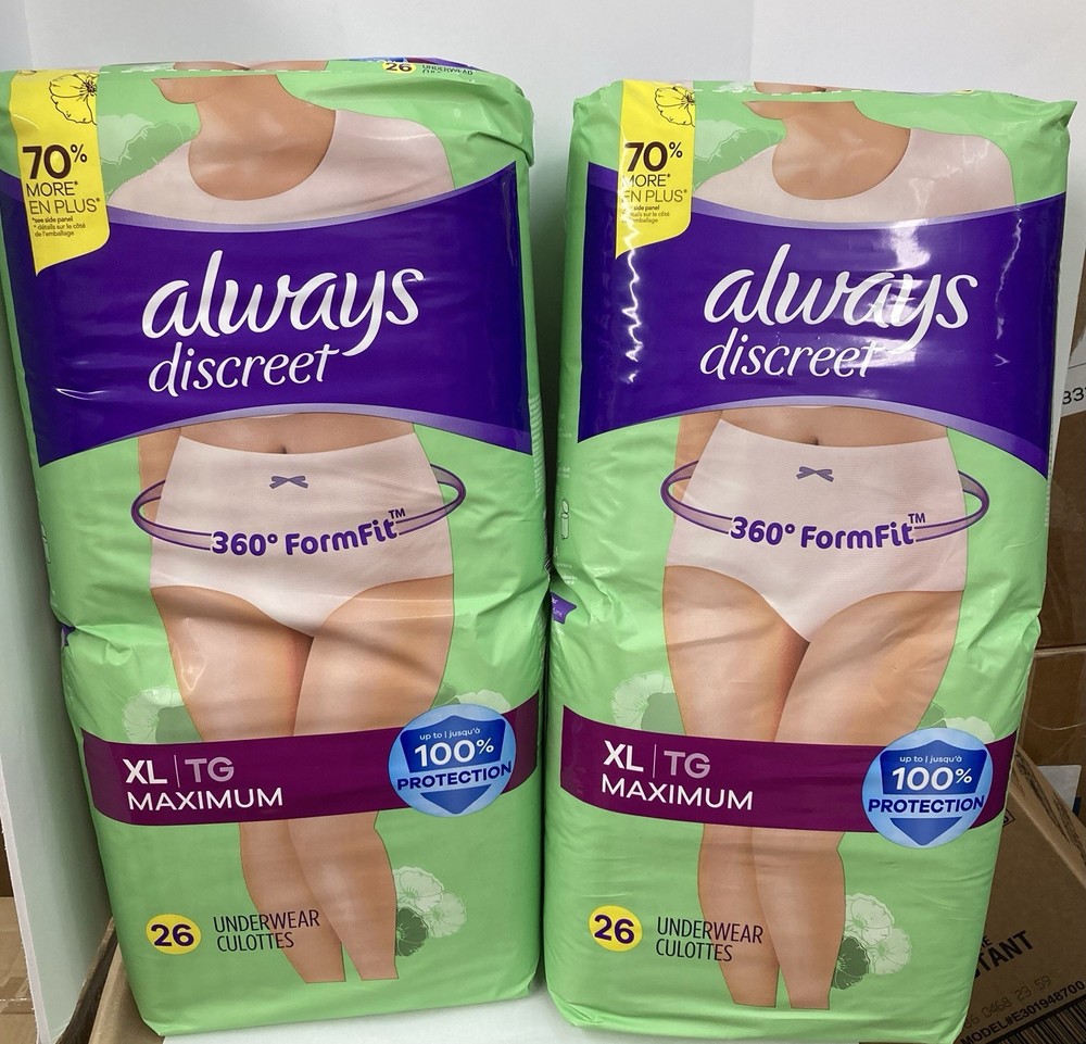 Always Discreet XL underwear Culottes 26CT X 2