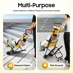 Portable Foldable Stair Lift Chair Elevator Stair Lifting Climbing Wheelchair