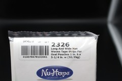 50 Nu-Hope 2326 Long & Wide NON-WOVEN Adhering Strips for Oval Ostomy Pouches