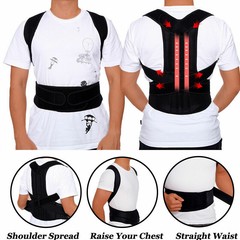 Waist Support Corrector Brace Men/Women Posture Back Lumbar Shoulder Belt Girdle