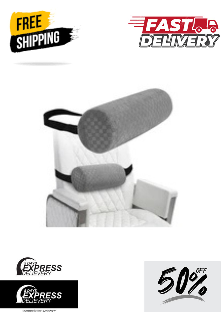 Lumbar Roll Pillow – Support Foam Cushion for Lower Back Pain, Office & Car