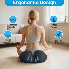 Medium Memory Foam Office Chair Cushion – Pain Relief for Sciatica & Tailbone