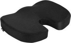 Rectangular Memory Foam Back Support Cushion Office Chairs Non-Slip Base Long