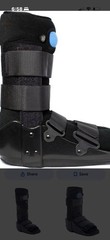 United Ortho Adjustable Orthopedic Boot Medium Size Black Brand New