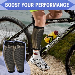 Copper Calf Compression Sleeve 20-30mmHg Graduated Leg Support Sport Mens Womens