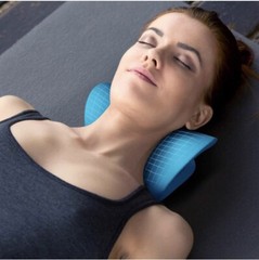 Neck/Shoulder Relaxer for TMJ Pain Relief and Cervical Traction Device DARK BLUE