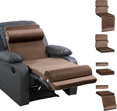 5-in-1 Recliner Seat Cushion for Elderly+Lumbar Support Pillow + Leg Pad, with A