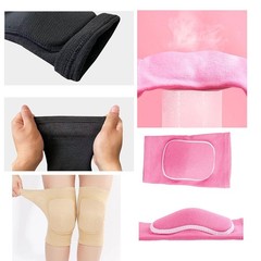 Medium Black Elastic Knee Brace – Breathable Support for Volleyball & Dance