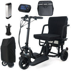 All Terrain Smart Adult Mobility Scooter with 20 Mile Range，Speed up to 9.3mph