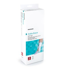 McKesson White Ankle Support One Size Hook and Loop Strap for the Foot