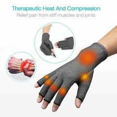 1 PAIR Copper Arthritis Compression Gloves Hand Support Joint Pain Relief USA