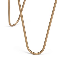Simplihome Patrice – 18 Inch Wide Solid Wood And Round Side In