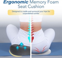 Seat Cushion for Hip Coccyx Pressure Relief, 6in Thick Extra Large Ergonomic …