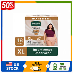 Depend Silhouette Women’s Incontinence Underwear, XL, 48 Count