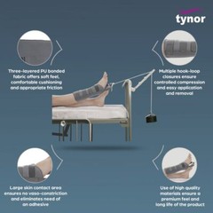 Tynor Leg Traction Brace Grey , Size – MEDIUM