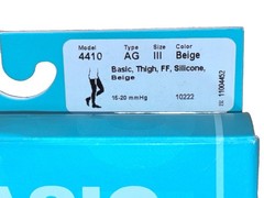 ⁠Juzo Basic 4410 Thigh High Compression Stockings 15-20 mmHg Size III Beige NIB⁠