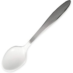 Teaspoon with Non-Slip Soft Touch Plastisol Handle for Comfortable Grip