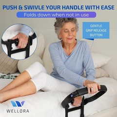 Sturdy Bed Rails Elderly Adults Safety Foldable Adjustable Supports up to 330…