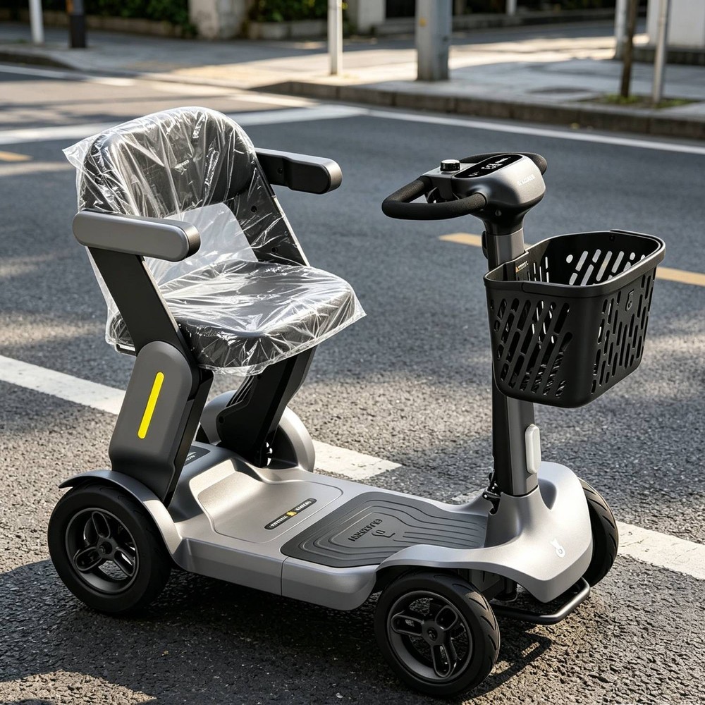 4 Wheel Folding Mobility Scooter Electric Power Wheelchairs Long Range -OPEN BOX
