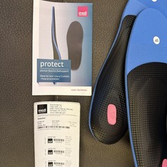 Medi Protect PLANTAR FASCIITIS Foot Supports Insoles Inserts Sz 43 M 9-10.5 W 12