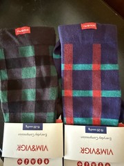 Vim Vigr Plaid Compression Socks Size S/M Nylon Moisture Wicking 15-20 mmHg 2 Pa
