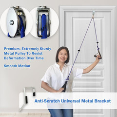 Shoulder Pulley Over Door Physical Therapy Exercise Rehab Arm Mobility System