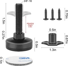 Anwenk Adjustable Leveling Feet Furniture Levelers Table 4pack