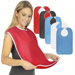 5/10pcs Adult Bibs for Eating Women/Men Bib-Washable Reusable Antifouling New