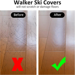 4 Pair Walker Ski Glide Covers Ski Glide Sock Covers Rollator Glider Accessories