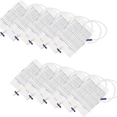 10 Pack 2000ML Urinary Drainage Bags Anti-Reflux Valve Easy Drain Medical Aid