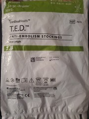 💚T.E.D. Anti-Embolism Stockings X-Large Regular KNEE LENGTH SIZE G REF 7615