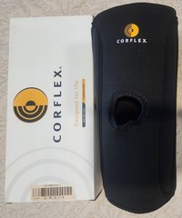 Corflex Cooltex Black Neoprene Knee Sleeve Brace Stabilizer Open PATELLA 2XL XXL