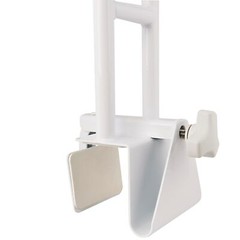 Vaunn Adjustable Bathtub Safety Rail Shower Grab Bar Handle, Stainless White