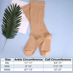 Plus Compression Socks 20-30 mmHg Medical Knee High Women Men Circulation S-4XL