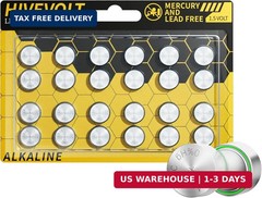 AG13 LR44 Batteries 24 Count, L1154F A76 357 303 SR44 Premium Alkaline Battery 1