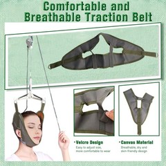 Over Door Neck Traction Device Cervical Pain Relief Stretcher Brace Support