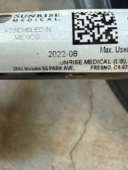 QUICKIE QXI 2022 folding WHEELCHAIR 13”x18”