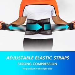 Lower Back Brace Herniated Disc Lumbar Support Belt Pain Relief Women Men Girdle