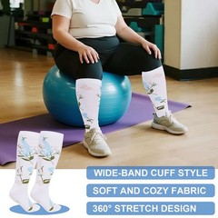 Plus Size Compression Socks for Men and Women Unisex Wide Calf 2XL-4X-Large US