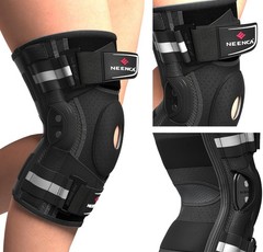 Professional Knee Brace for Knee Pain, Hinged Knee Support with Patented X-St…