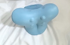 Neck and Shoulder Relaxer Cervical Stretcher Traction Pillow Blue