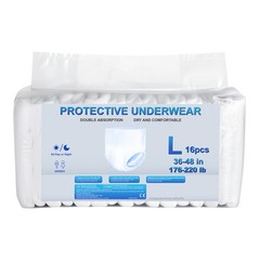 Adult Disposable Underwear Pull On Up Brief Diapers Men Women L Size 64 Count