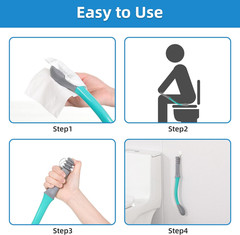 Toilet Aids Set for Wiping – Long Handle Butt Wiper for People Overweight, Elder