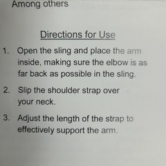 New In Package, Bilateral Lightweight Arm, Shoulder, Forearm, Elbow Sling, Black
